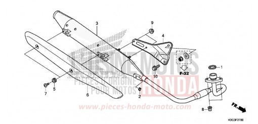EXHAUST MUFFLER C125AK de 2019